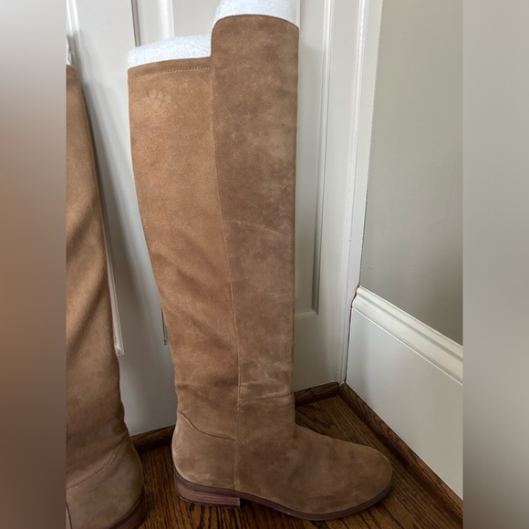 Sole Society Tan Suede Knee High Boots, Size 9 - Picture 7 of 10
